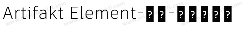 Artifakt Element-常规字体转换